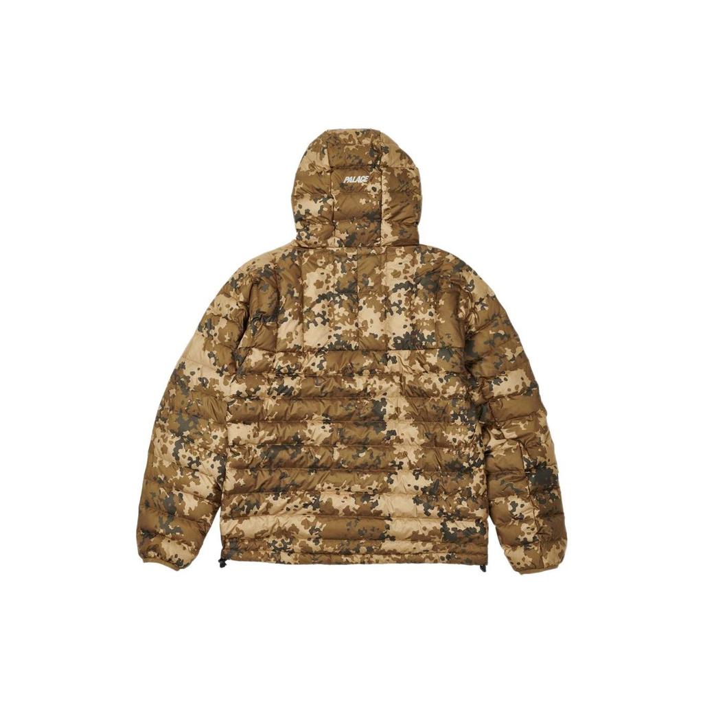 Palace Pertex Q-Lite Down Jacket Brown Moss Camo Men Outerwear Multi-Color P22JK055