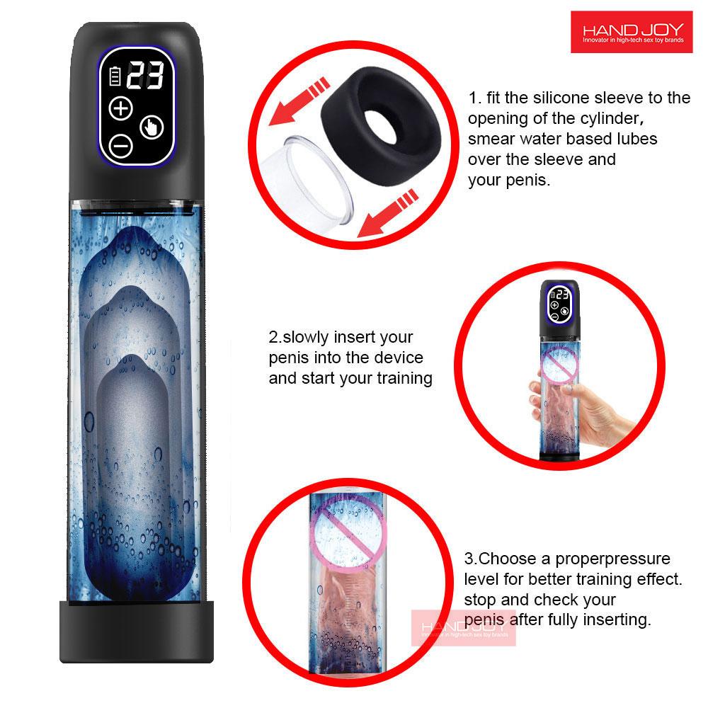 New Water Pump for Pienis Enlargement Penis Expander Cock Enlargement Men Sex Toy Adult Supplies Electric Vacuum Pump