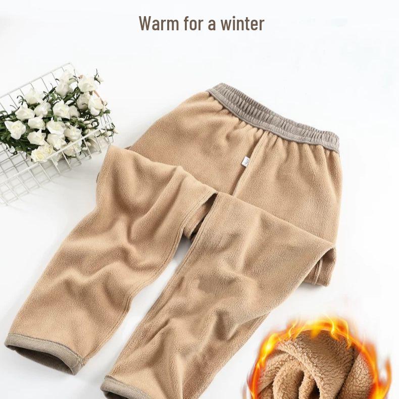Women's Ultra-Thick Velvet-Lined Winter Casual Pants – Plus Size, Fashionable European Style