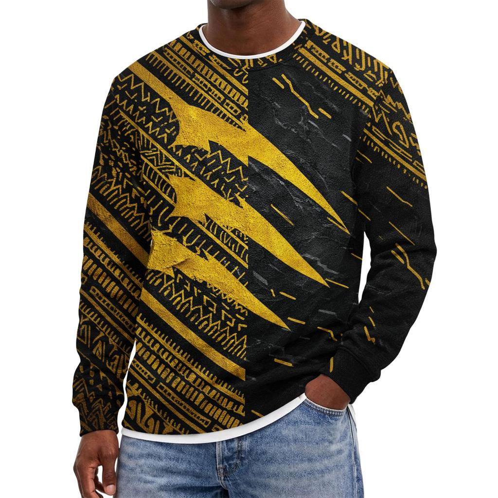 Men's Gradient Neck Sweatshirt