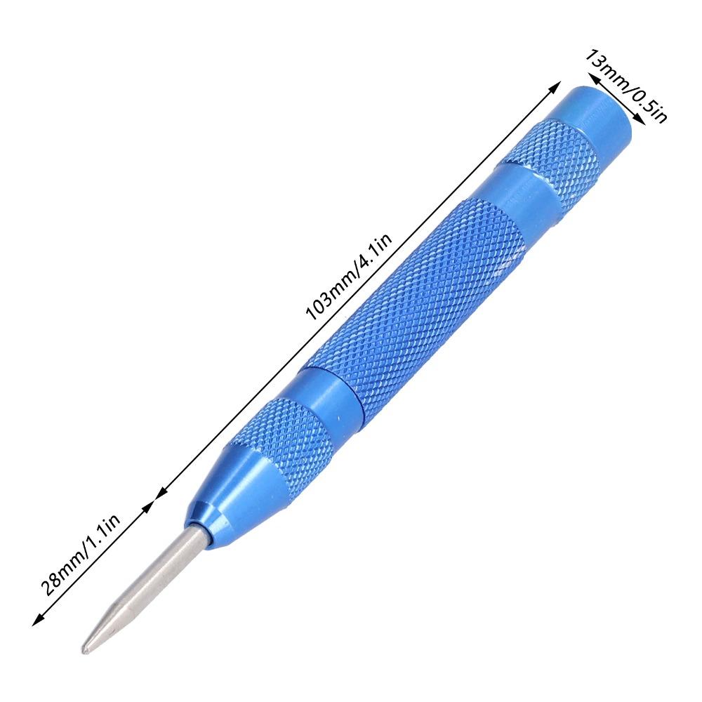 HSS Tip Automatic Center Punch Removable Tip Center Punch Tool Center Hole Punch  For Wood