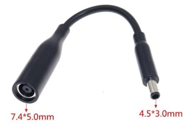 DC Plug Conversion Cable for Dell AC Adapters To Outer Magi-0351 (7.4mm 4.5mm Diameter) (10-Pack)