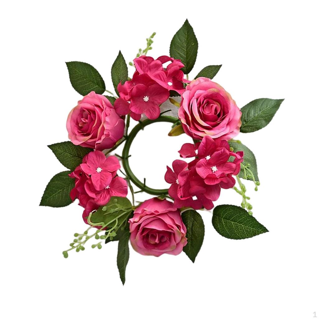 20 cm Ljusring Kransar Centerstycken Festival Blomstergirlang Bordsskiva Thanksgiving Bröllop Påsk