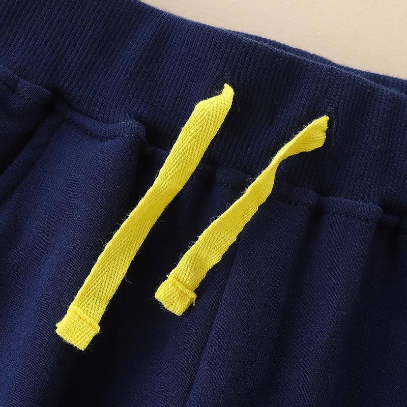 New Arrival Boys' Trousers: European & American Style with Cartoon Rocket Embroidery Sports Pants
