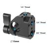 Aluminum 15mm Single Rod Clamp Camera Rod Mount With 1/4inch-20 Thread Screw Home Improvement Installation Accessories