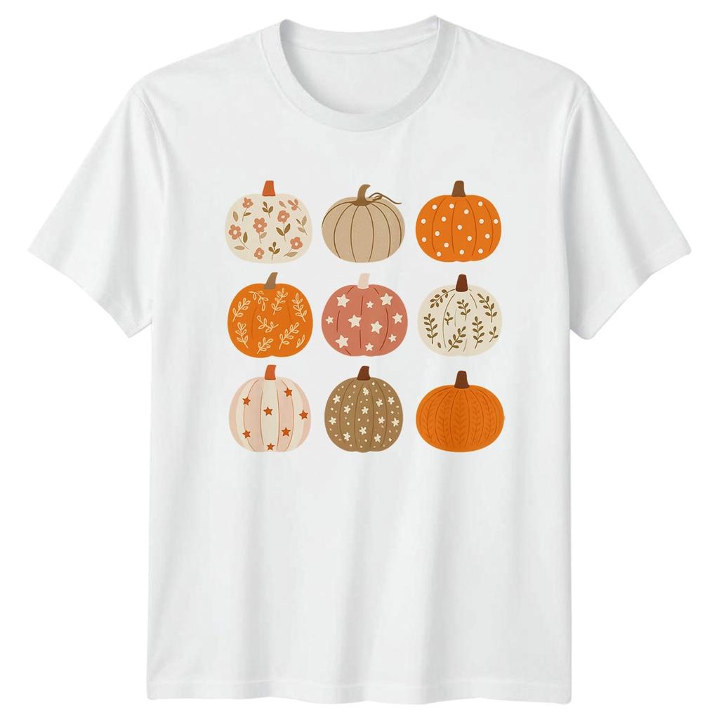 Autumn Pumpkins Fall Harvest Unisexs TShirt Unisexs Graphic Tee