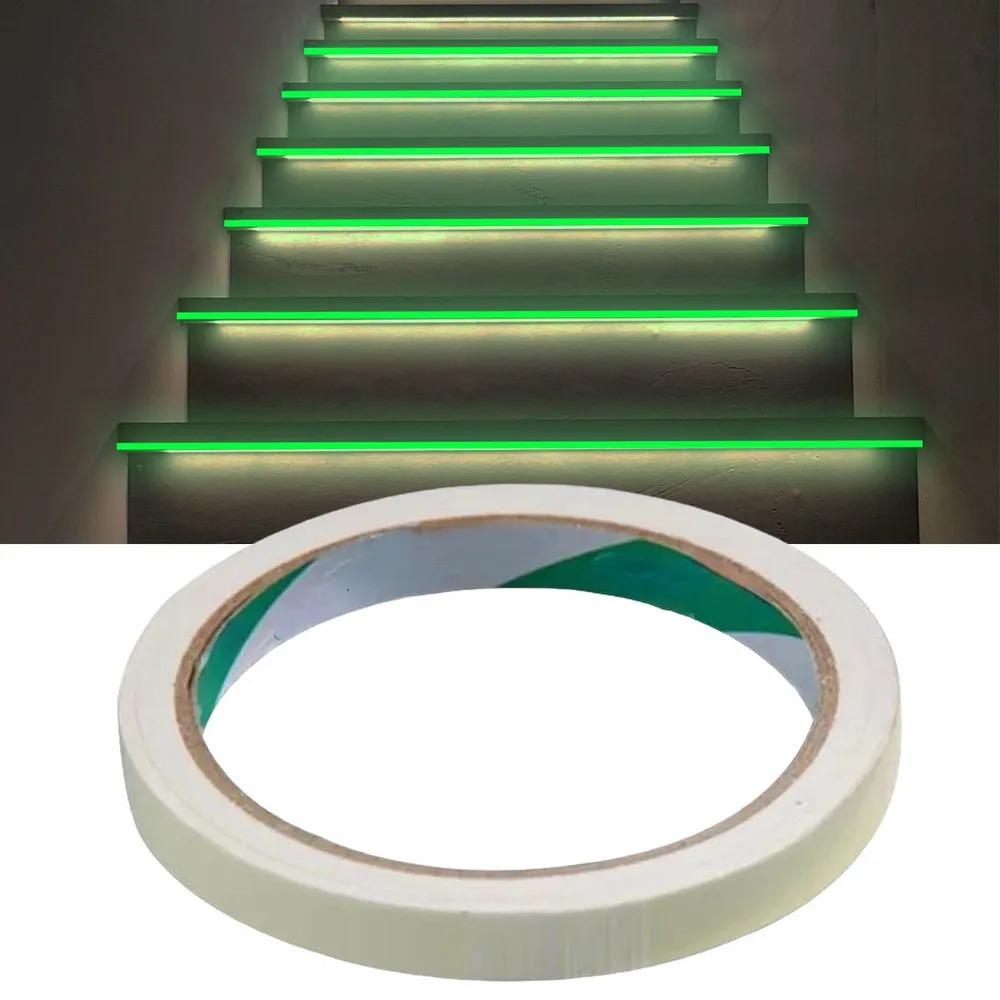 3 Meters Fluorescent Stickers Tape Green Glowing Stickers Glow In The Dark Tape  Staircase Safety
