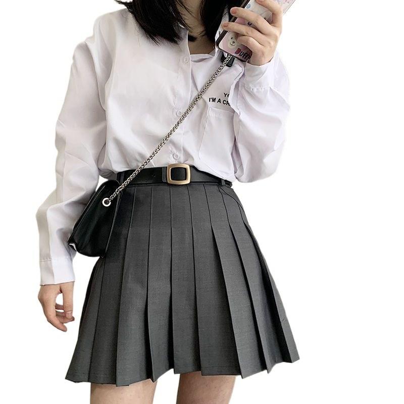 Korean Trendy Womens Style Wide Denim Pants Belt With Automatic Clasp In Classic Black Tan
