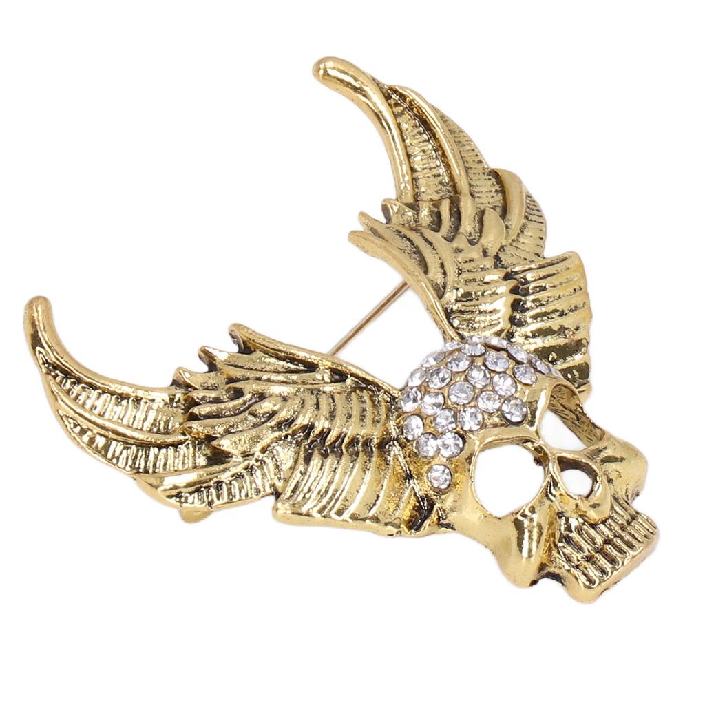 Drill Skull Brooch Sparkling S Fashion Personality Brooch Accessories for Suit Coat