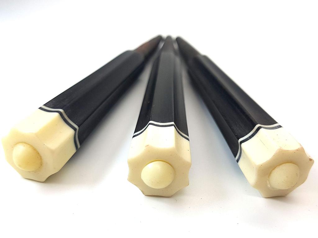 Set of 3 Karakui for Okinawa Sanshin Octagonal [Kuroki Sand] Hole-drilled