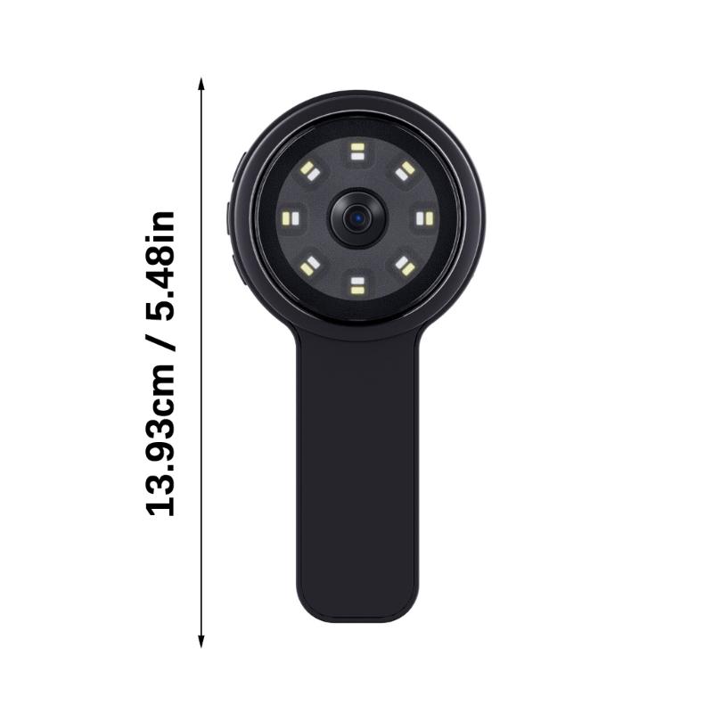 Portable Handheld Microscope With Illuminated LED Light And USB Rechargeable Design For Outdoor Scientific Exploration