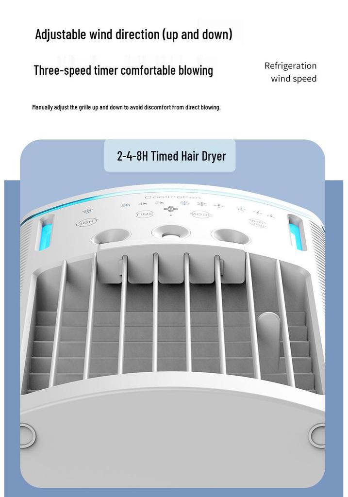 Portable Desktop Air Conditioning Fan with Humidifying and Cooling Spray