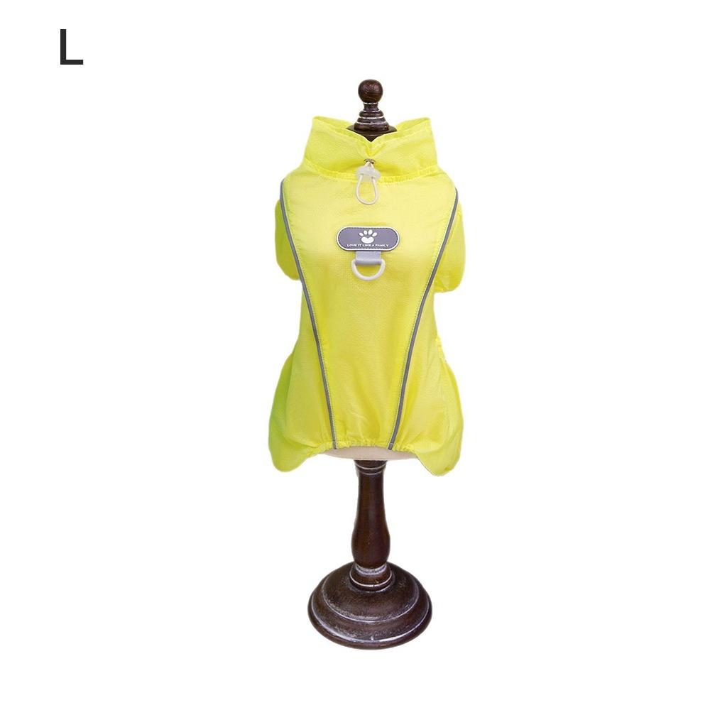 

Cooling Solid Color Pet Jumpsuit Breathable Lightweight Dog Clothes Clear Thin Four Legs Pet Clothes Summer Season