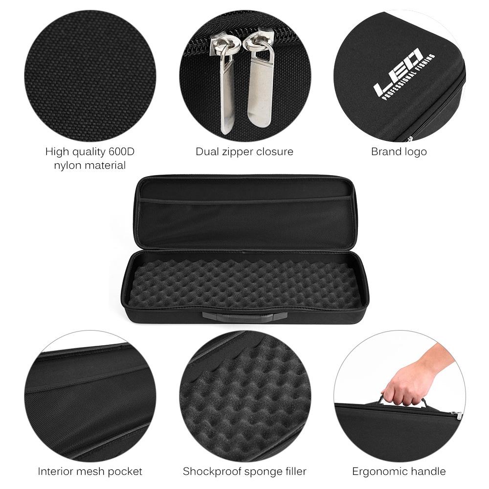 New Portable Fishing Bag Case Shockproof Fishing Rod Reel Carry Bag Case Fishing Tackle Tool Storage Organizer Bag