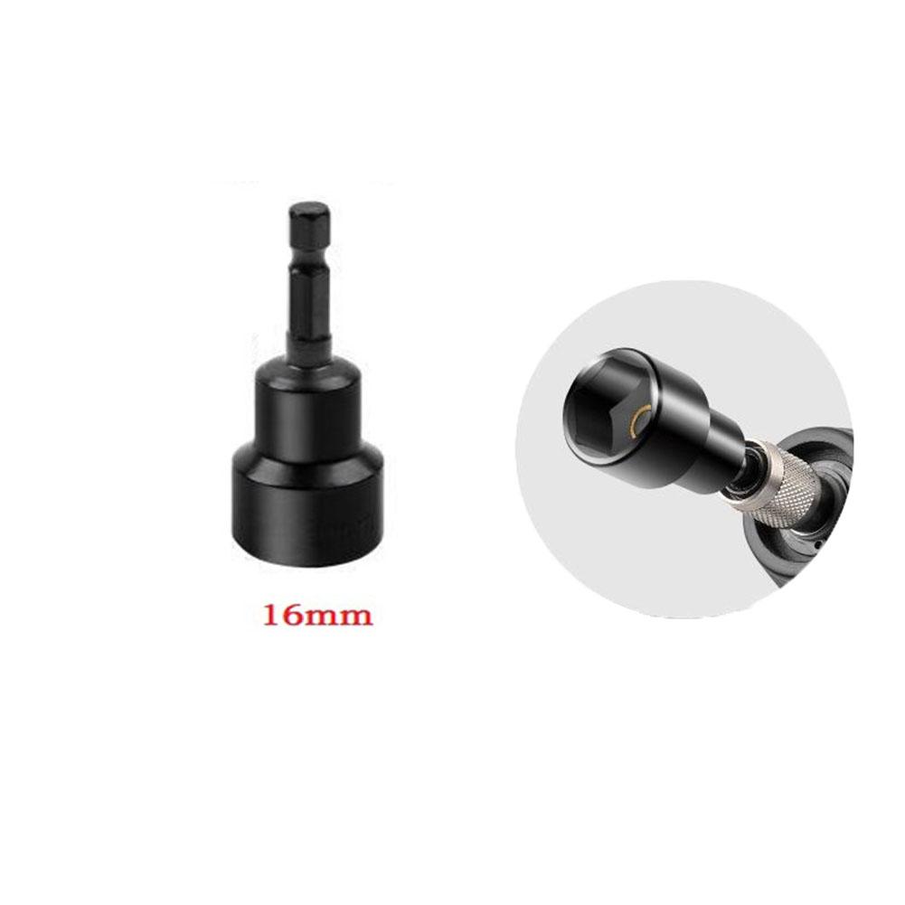 6-19mm Șurubelniță Magnetică pentru Piulițe Adaptor Soclu Adânc Capete Cheie Hexagonală 1/4 inch Oțel Crom-vanadiu Soclu Adânc Soclu Hexagonal 1/4