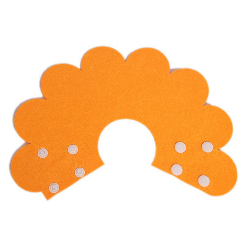 

Sunflower Felt Elizabethan Cat Collar for Post-Operative Care Extra Small оранжевый