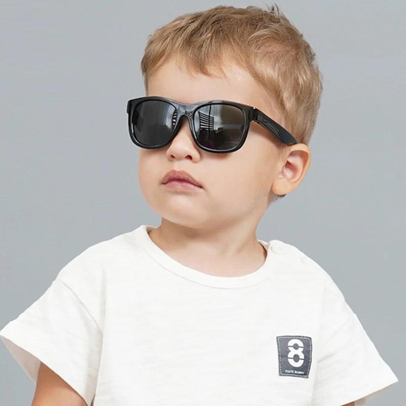 Flexible Square Shaped Baby Polarized Sunglasses With Strap Adjustable Toddler & Infant Age 0-36 Months