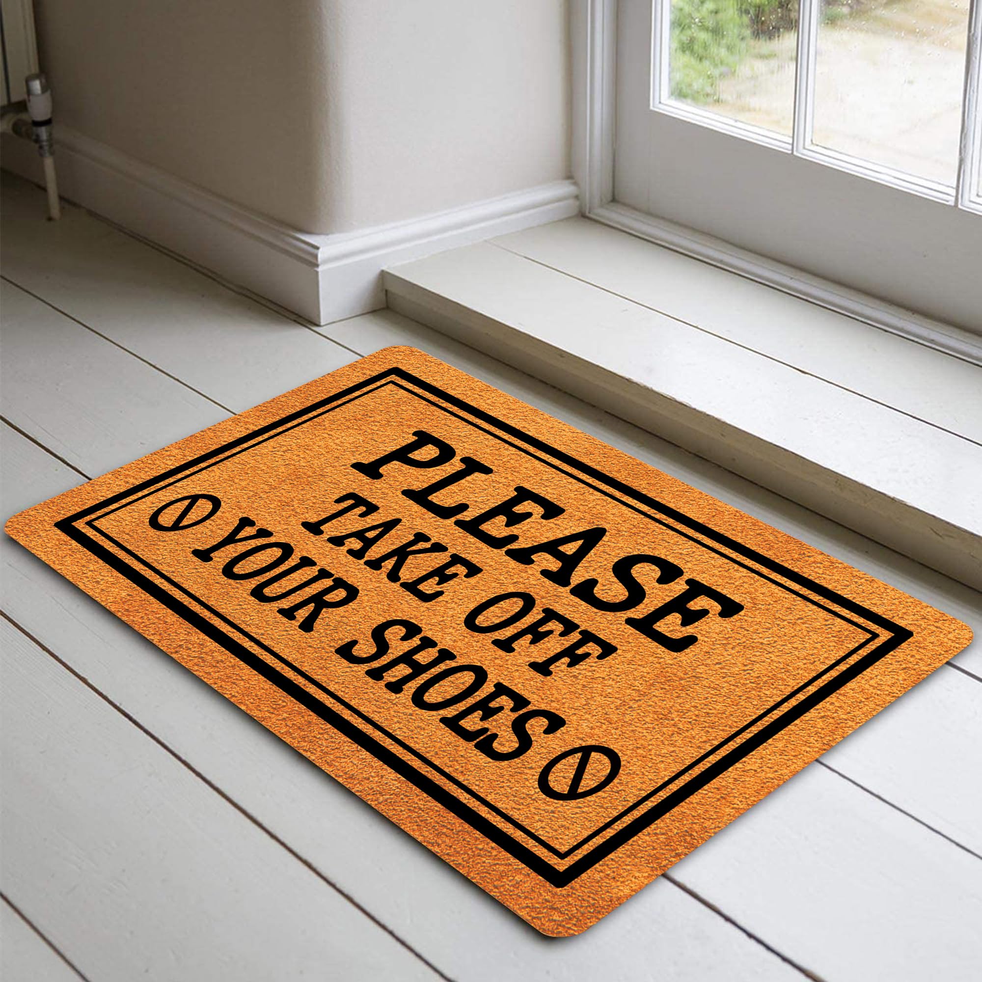 Neem Alstublieft Uw Schoenen Af Deurmat Rubber Badkamer Keukenmat Tuin Garage Deur Vloermat Antislip Tapijt Entree Tapijt 18x30 Inch