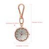 Keychain Watch Clip Carabiner Watch Pocket Watch Ladies Analog Waterproof Rose Gold Fashion Accessory