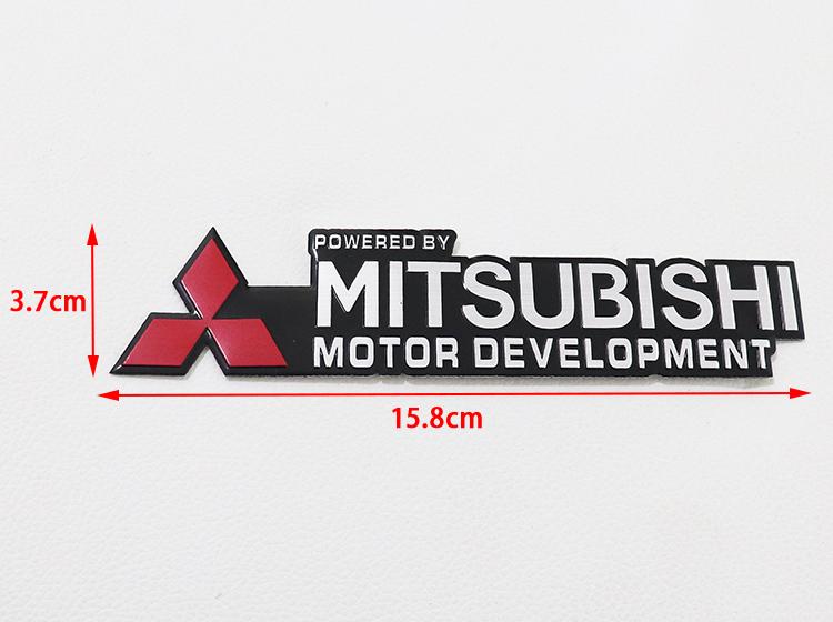 1 pz 3D Mitsubishi Logo Auto Adesivo in Alluminio Parafango Laterale Paraurti Posteriore Portellone Posteriore Adesivo Baule Adesivo Emblema Accessori Styling