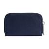 Coach Zip Around 11 Crossgrain Leather Card Case Small Women Accessories Dark-Blue CU220-DEB