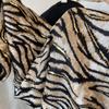 Fashion Women Zebra-Stripe Floral Viscose Shawl Scarf Print Soft Lady High Quality Pashmina Stole Muslim Hijab Wrap 180*90Cm
