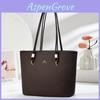 Classic Ladies Tote Bag Large Capacity Pu Handbag With Internal Pockets For Work
