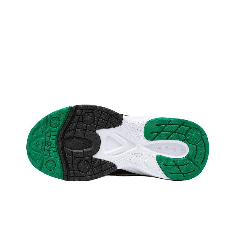 Skechers Kids Comfortable Fashion Slip-Resistant Durable Low-Top Casual Shoes Kids Shoes Black Green 405292L-BKW