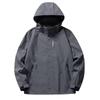 Men's Large Hooded Outdoor Mountain Jacket - Spring/Autumn Zipper Style