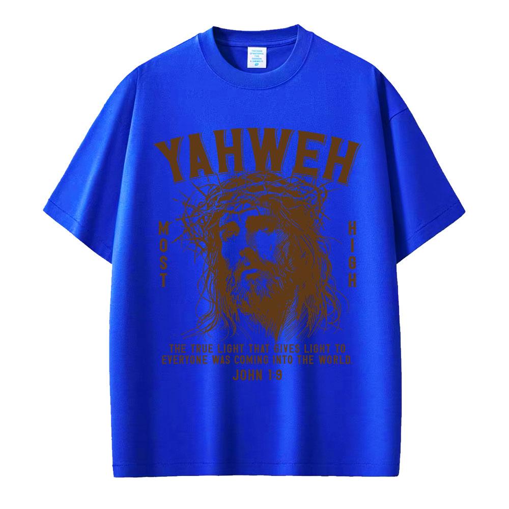 Christian Religious Yahwen Jesus Graphic T Shirts Unisex Unisex Fashion Vintage Summer Tshirts Oversized 100 Cotton Casual Tshirt