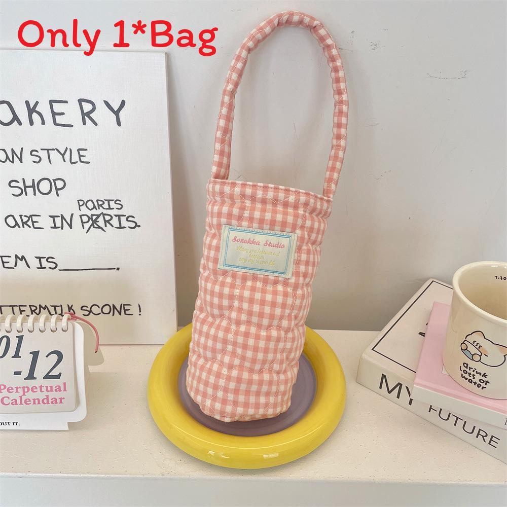 Modern Minimalist Water Bottle Sleeve With Soft Fabric Handle For Outdoor Sports
