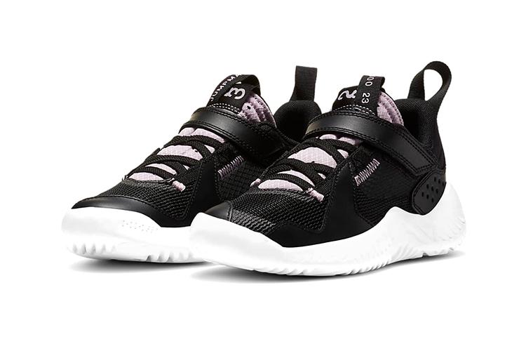 Jordan Delta Low top Sports Casual Shoes Black Purple Children Aged 3 7 Years Old DB6198-016