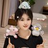 Magnetic Shoulder Plush Tiger, Penguin, Panda & Giraffe Doll Gift Set