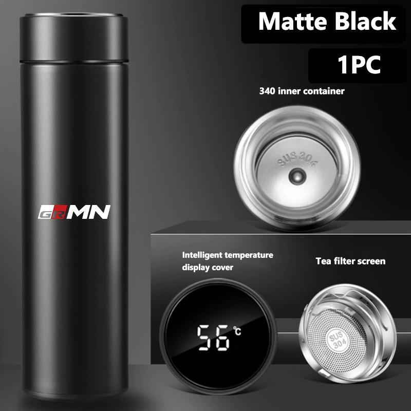 For Toyota Car Logo Badge Intelligent Thermos Cup Auto Smart Digital Thermos Cups Supra Aygo Prado RAV4 Hilux Yaris Corolla