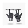 Gants d'hiver pour hommes Écran tactile Gants tricotés Conduite extérieure Mitaines tactiles Plaid vintage Unisexes Gant chaud Polaire Épais