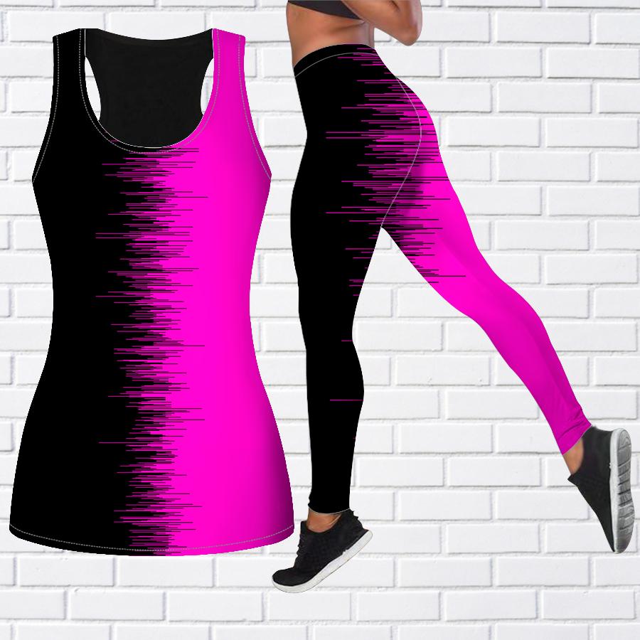 

Линия цветового соответствия с принтом, наряд для йоги для женщин, модные леггинсы для тренировок, спортивные повседневные штаны для фитнеса и йоги 3XL фиолетовый