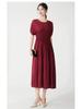 Elegant Summer Pleated Dress - Women's Mid-Length, High-End Design