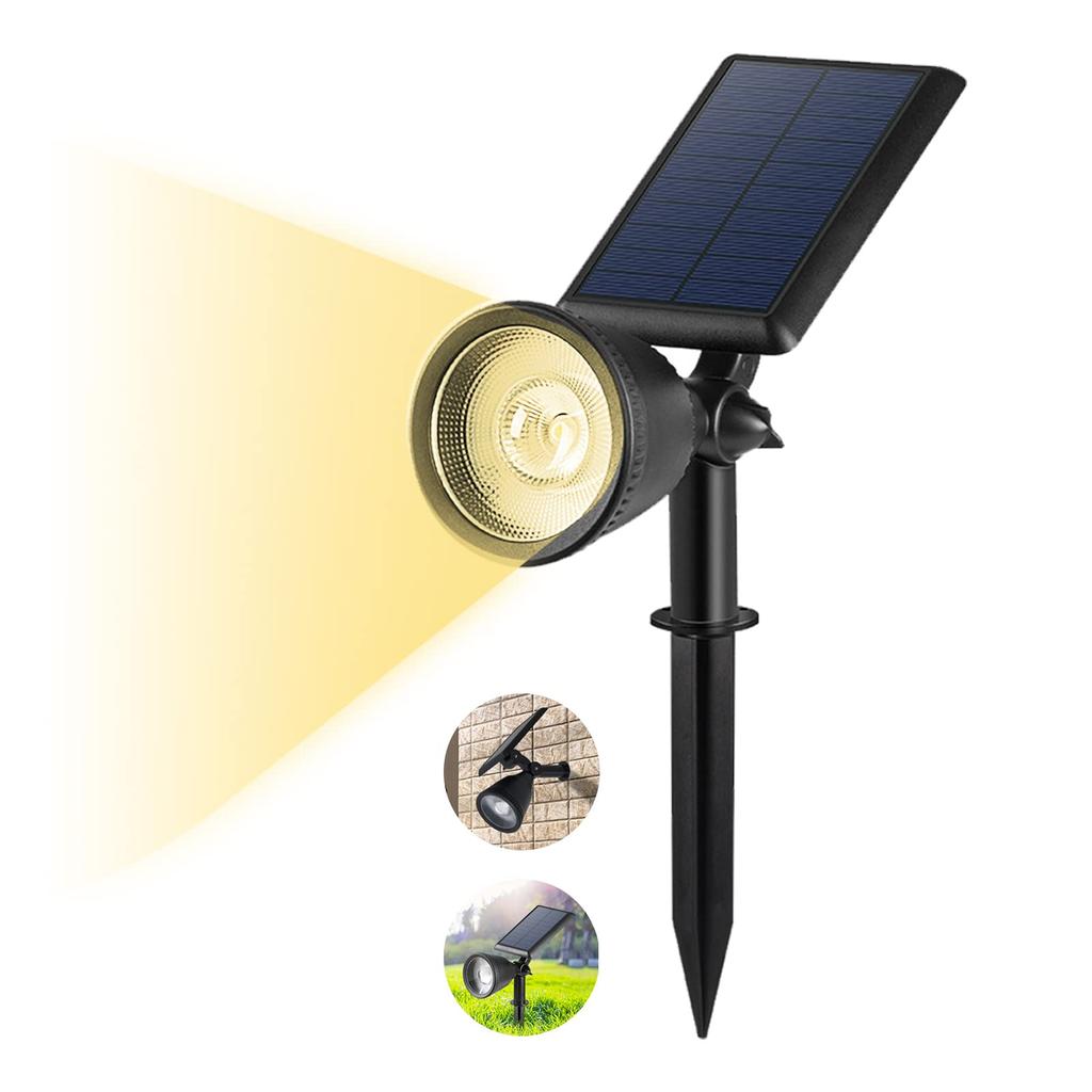 JIREUAFY Solar Waterproof Solar Light Automatic Lighting Color Garden LED 6500K Security and Disaster Easy Garden Light for Parking Suitable for Power