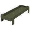 Chicken Feeder Trough Olive Green 80 X 28 X 13.5 Cm