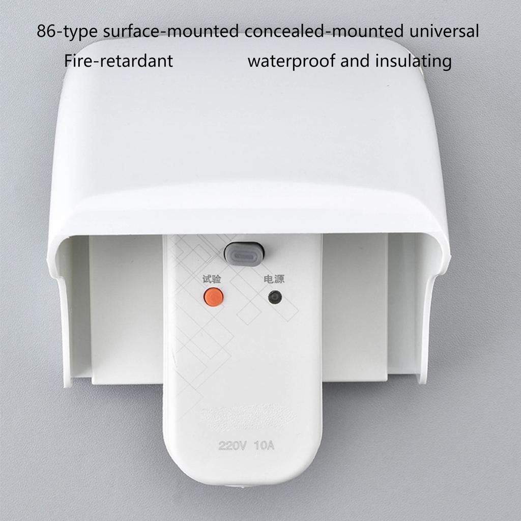 Type 86 Wall Socket Outdoor Cover With Splash Guard For Home Balconies Commercial Use Enhances Safety Quick Status Check