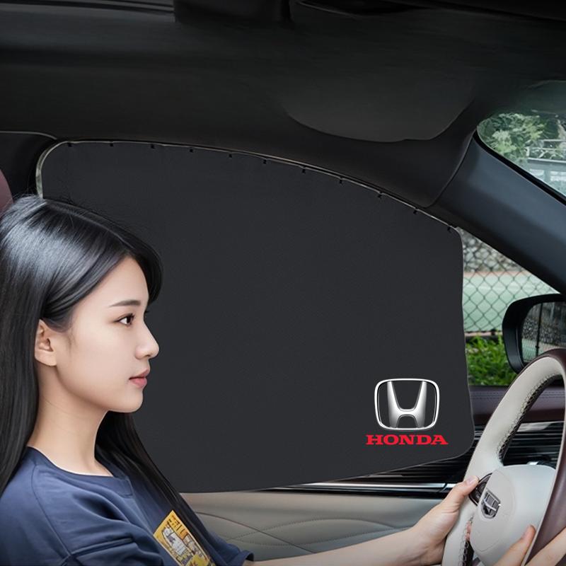 Summer Car Sunshade Curtains Blocks UV Rays Cover For Honda Civic xrv hrv crv brv City Accord Fit Jazz Insight