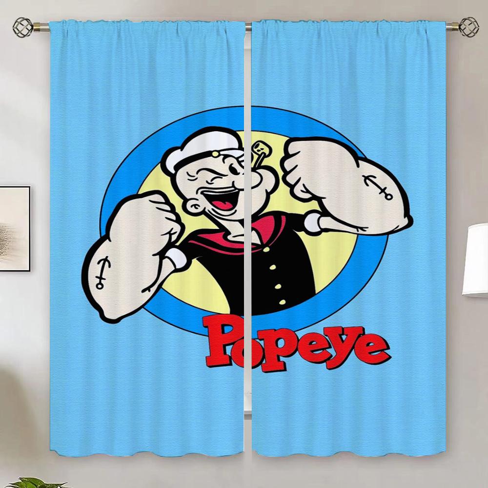 Anti-mosquito Curtains for Bedroom Popeye the Sailo Ready Curtains Cheap Things With Free Shipping for Home Kitchen Curtain Room