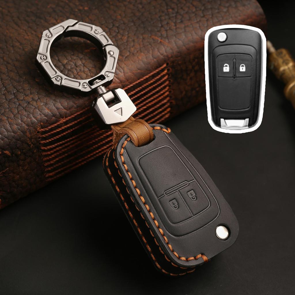 New Leather Car Key Case for Buick For Chevrolet Cruze Aveo Trax Opel Astra Corsa Meriva Zafira Antara J Remote Protect