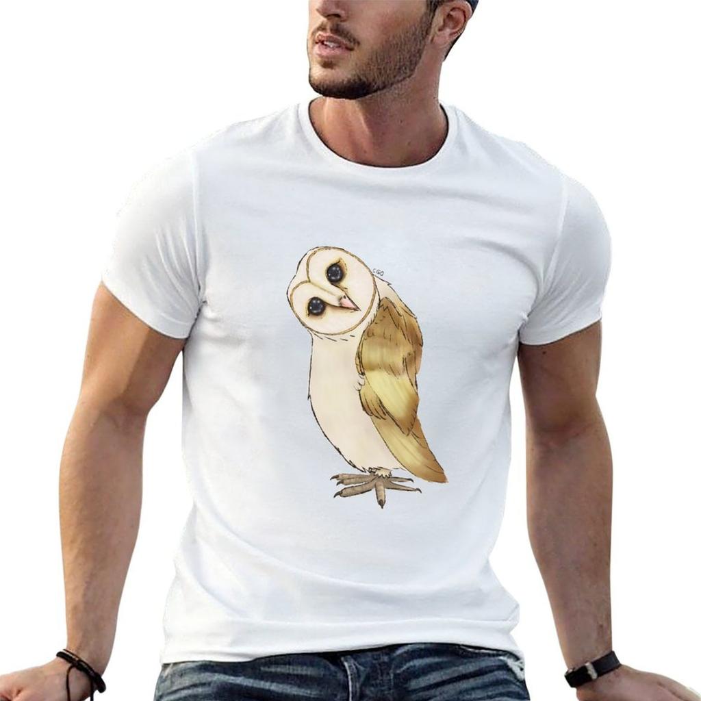 Barn Owl Tshirt Soft Antishrink Cotton Tee