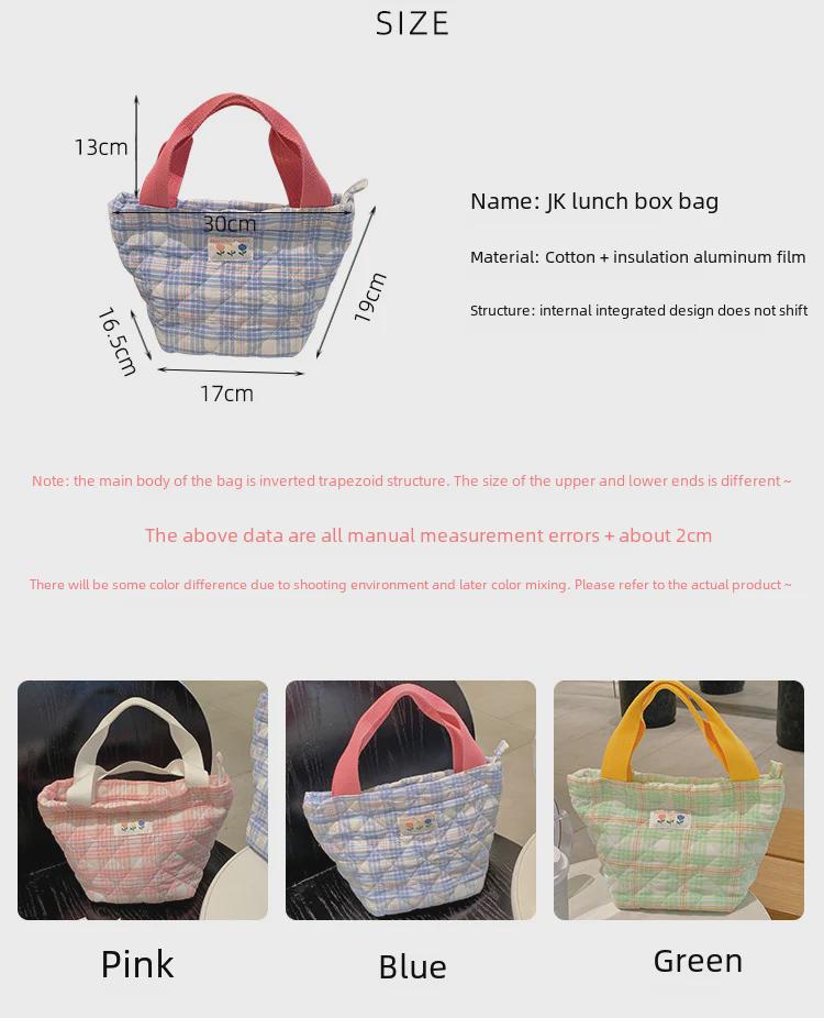 Large Capacity Insulated Lunch Bag for Students and Office Workers – Thickened Aluminum Foil Handbag