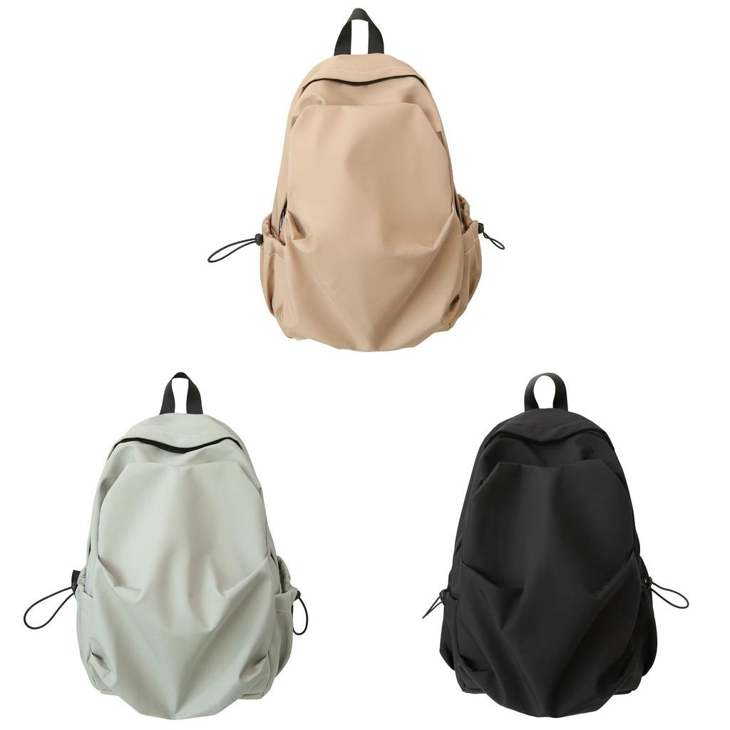 Nylon Casual Backpack For Men And Women With Zipper Closure And Phone Pocket For Daily Use