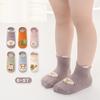 1 Pair Cute Baby Girls Boys Toddlers Non Slip Cotton Socks Kids Cartoon Animals Ankle Grip Floor Walking Socks Spring Auntumn