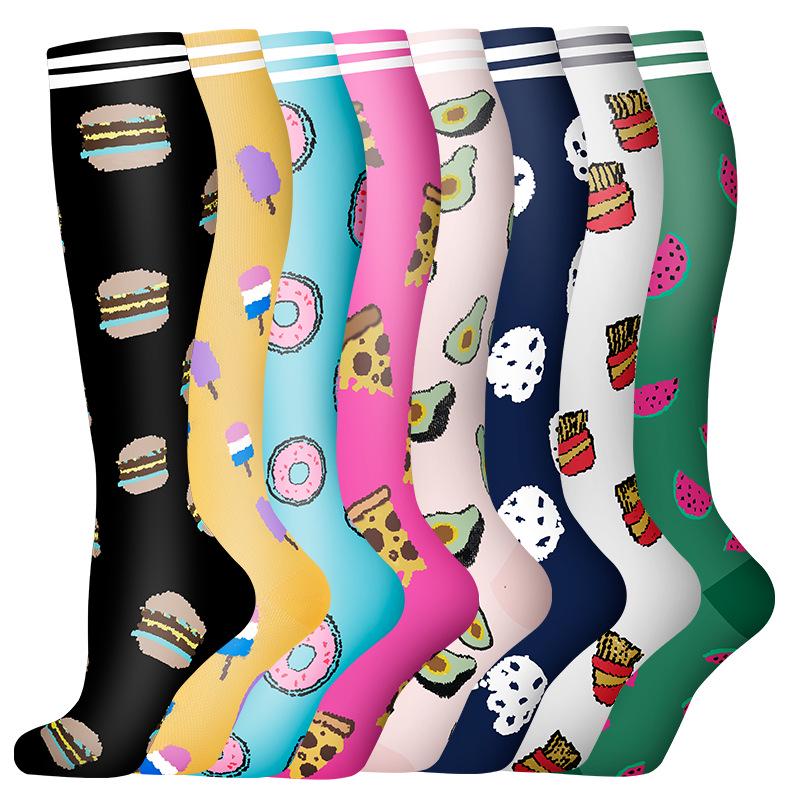 Cross-border Over-the-Knee Compression Yoga & Sport Socks Set