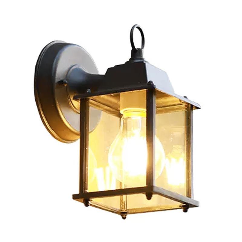 Modern Nordic Style Outdoor Waterproof Wall Mounted Lamps Iron Base with Aluminum Body Lampshade LED Light Source for Gates