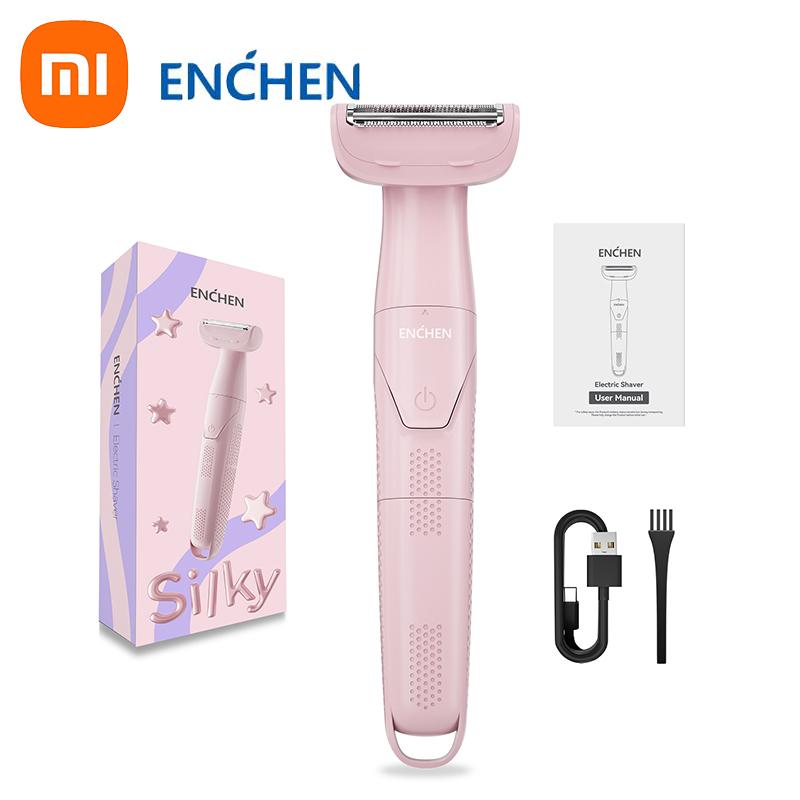 

Xiaomi ENCHEN A2 Триммер для волос для всего тела Быстрая зарядка Type-C 3-в-1 Триммер для тела Беспроводная бритва для женщин розовый